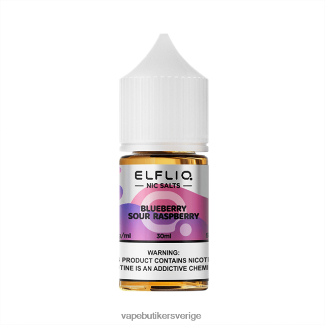 ELFBAR ELFLIQ nic salt 30 ml blåbärsur hallon 6VPPT012 Vape Juice