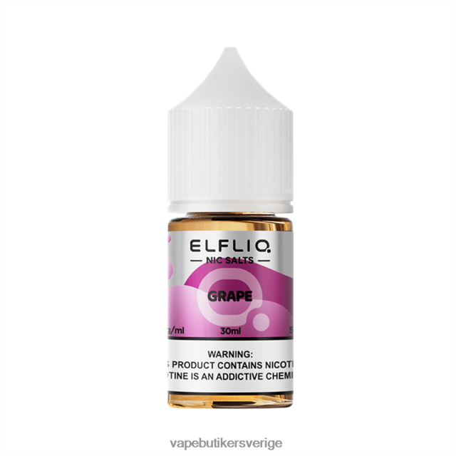 ELFBAR ELFLIQ nic salt 30 ml druva 6VPPT019 Vape Utan Nikotin