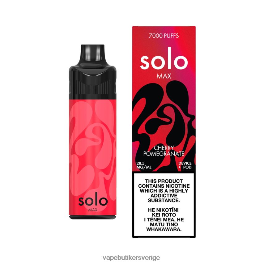 Vape Sverige - Solo MAX pod kit körsbärsgranatäpple DB20T466