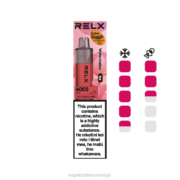 Vape Juice - RELX MagicGo 4000 engångsvape vattenmelon (is) R26H7