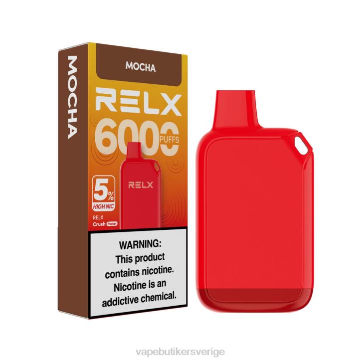 Vape Göteborg - RELX Crush Pocket 6000 5% hög nic mocka R26H25