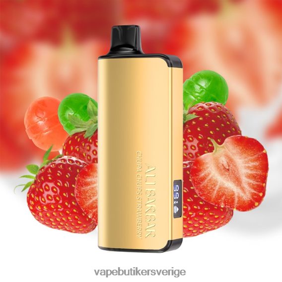 Vape Utan Nikotin - Alibarbar Ingot 20000 engångsvape chupa chups jordgubbe 6H426D34