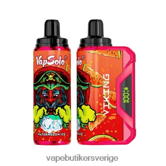 Vape Juice - Vapsolo VIKING engångsvape vattenmelon is 6H426D142