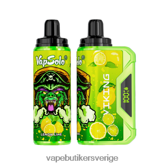 Vape Utan Nikotin - Vapsolo VIKING engångsvape citron lime 6H426D134