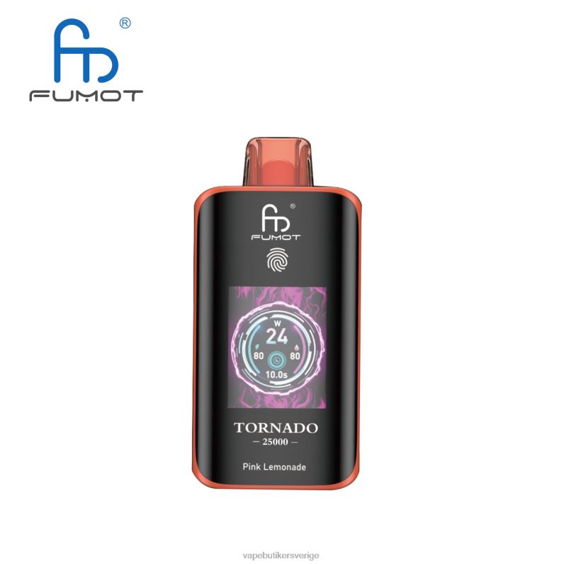 Vape Göteborg - Fumot Tornado 25000 engångsvape rosa lemonad ZV22D10