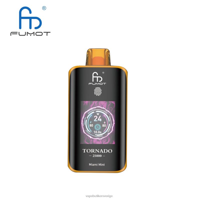 Vape Smaker - Fumot Tornado 25000 engångsvape miami mynta ZV22D8