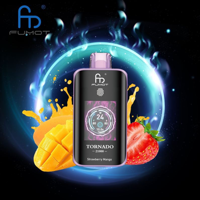 Vape Sverige - Fumot Tornado 25000 engångsvape jordgubbsmango ZV22D11