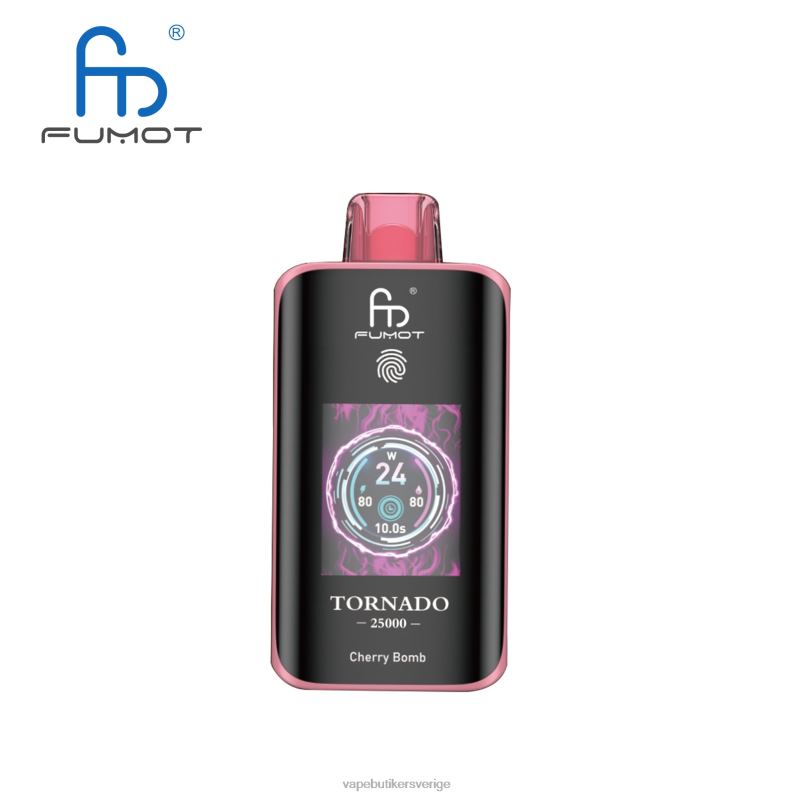 Vape Utan Nikotin - Fumot Tornado 25000 engångsvape körsbärsbomb ZV22D4