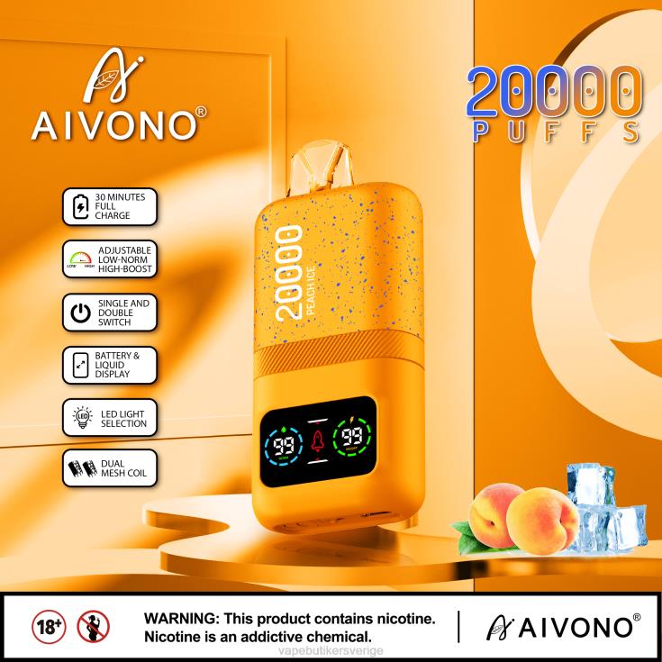 Vape Göteborg - Aivono AIM magic 20 000 persika is B8B4285