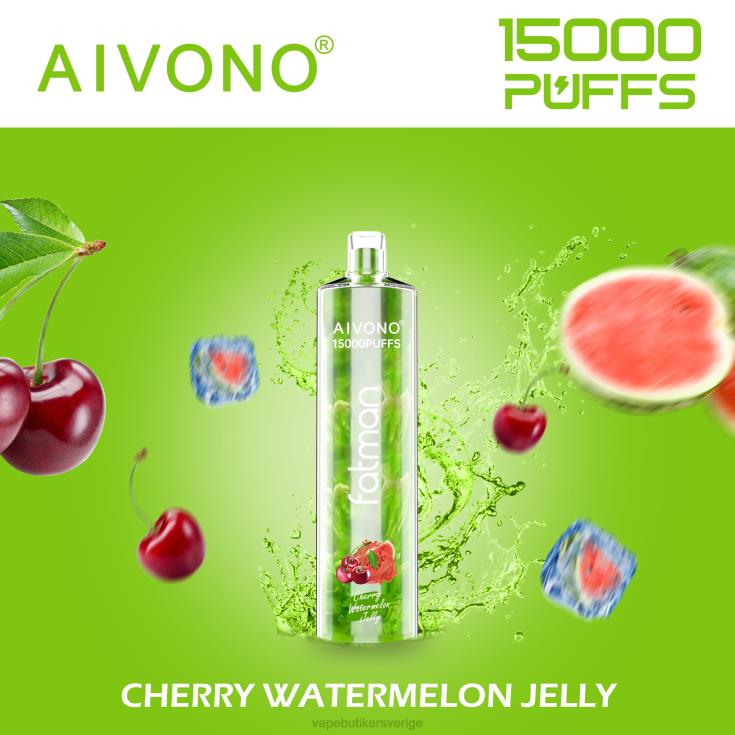 Vape Göteborg - Aivono FATMAN 15 000 glad vattenmelon gelé B8B4220