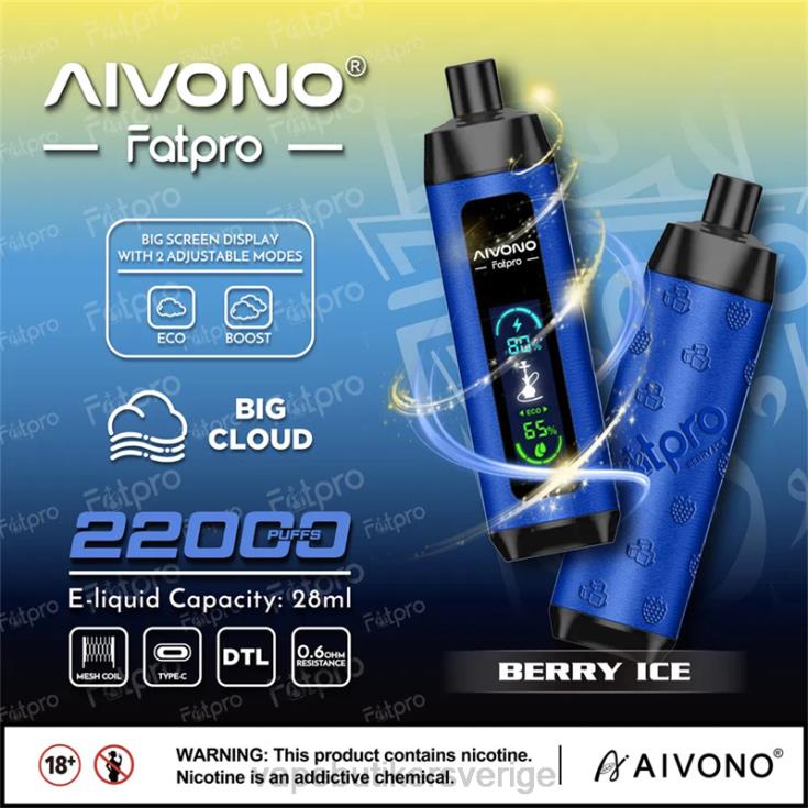 Vape Göteborg - Aivono Fatpro 22 000 bäris B8B4210