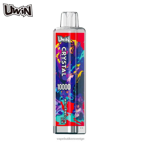 Vape Göteborg - UWIN CRYSTAL 10000 engångsvape vattenmelon is 2HR4V5