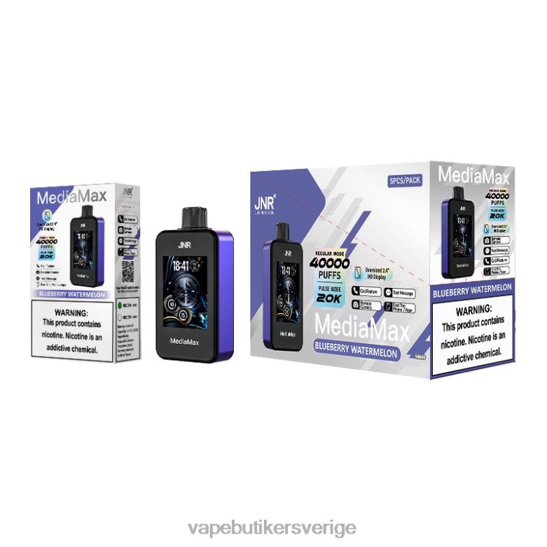 Vape Juice 2L8J812 JNR MediaMax 40k puff blåbär vattenmelon
