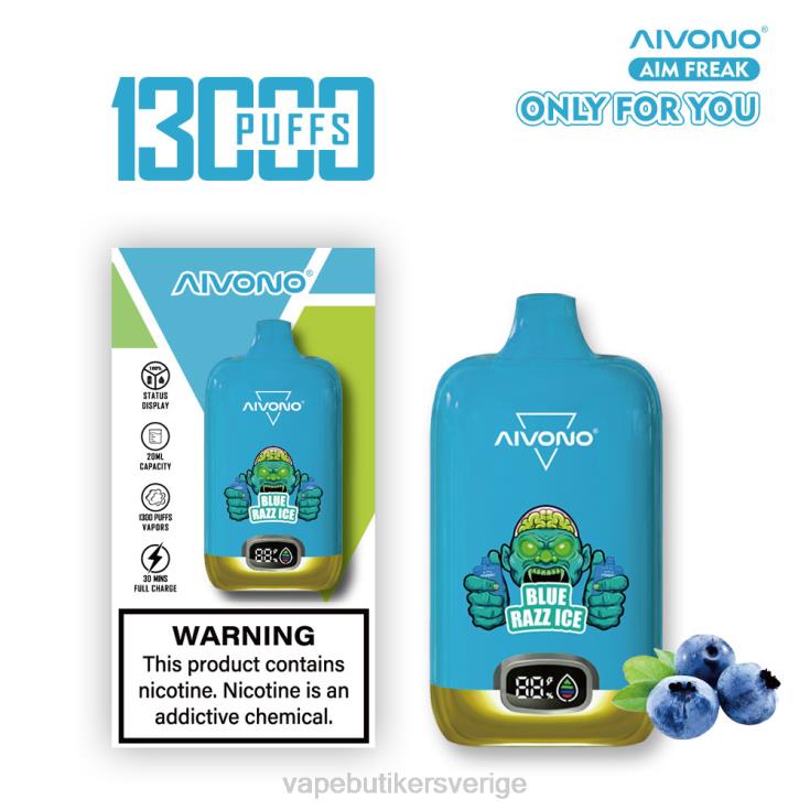 Vape Juice - Aivono AIM FREAK 13 000 blå razz is B8B42242