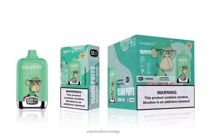 Vape Juice - Bang Box 15 000 bloss hallonsurt äpple 2N2H042