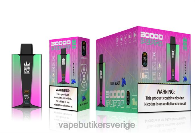 Vape Juice - Bang Box 30 000 puffar smart skärm blått utbrott 2N2H082