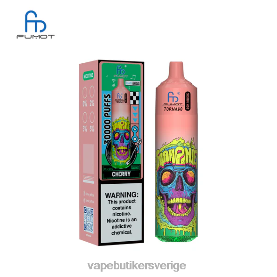 Vape Juice - Fumot Tornado 30k musik körsbär JR86L7