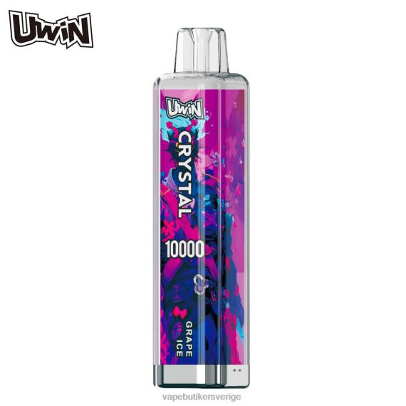 Vape Juice - UWIN CRYSTAL 10000 engångsvape druvis 2HR4V2