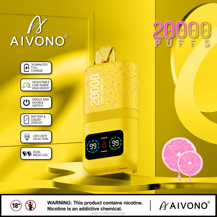 Vape Smaker - Aivono AIM magic 20 000 rosa citronis B8B4283