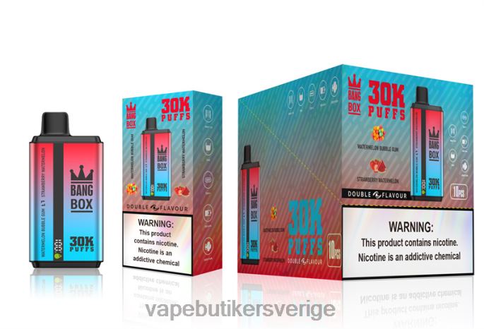 Vape Smaker - Bang Box 30000 puffar dubbla smaker vattenmelon tuggummi & jordgubbsvattenmelon 2N2H068