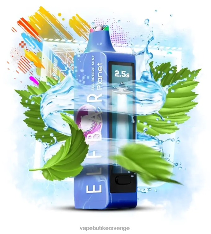 Vape Smaker - Elf Bar Planet 25 000 havsbris mynta 8TPD818
