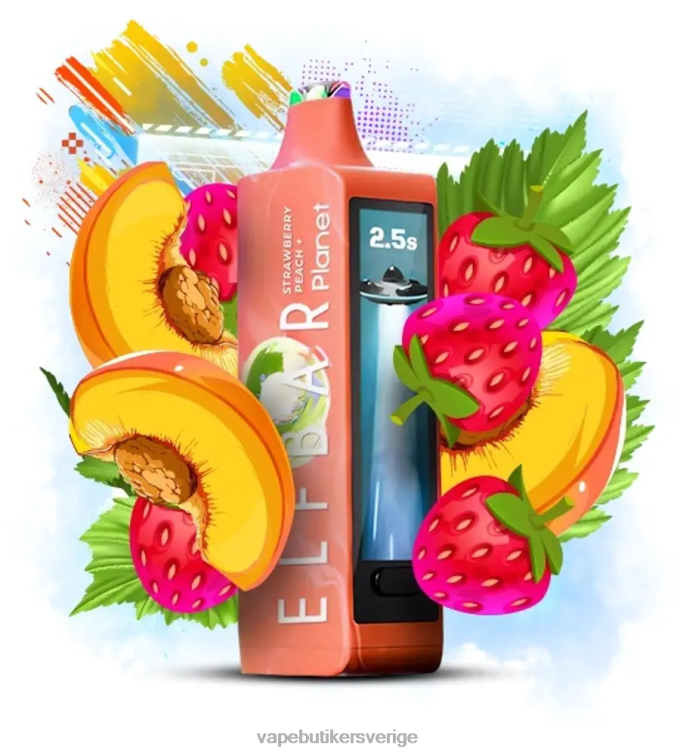 Vape Smaker - Elf Bar Planet 25 000 jordgubbspersika 8TPD828