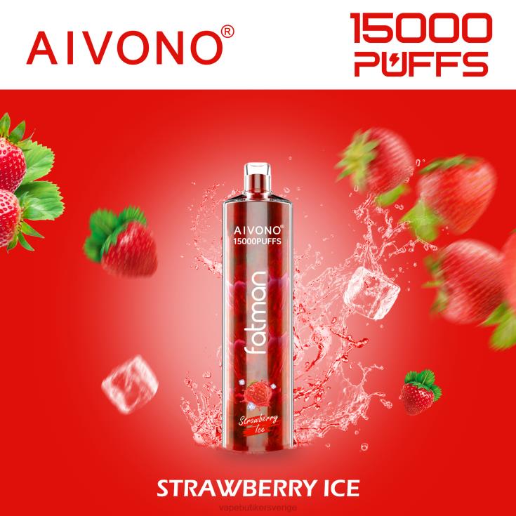 Vape Sverige - Aivono FATMAN 15 000 jordgubbsis B8B4211