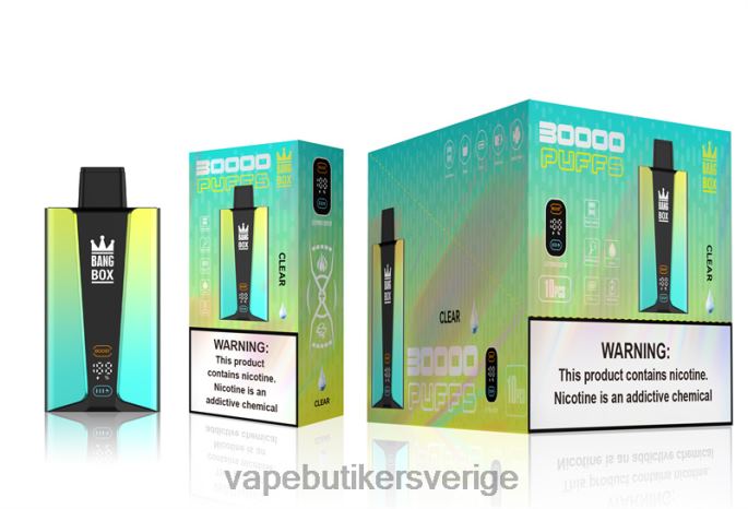 Vape Sverige - Bang Box 30 000 puffar smart skärm rensa 2N2H076