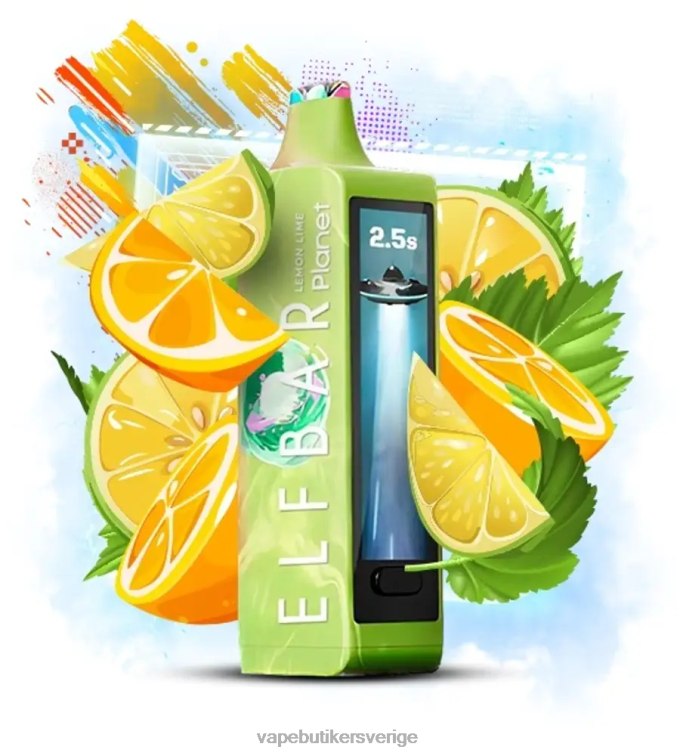 Vape Sverige - Elf Bar Planet 25 000 citron lime 8TPD816