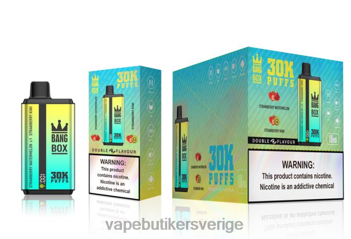Vape Utan Nikotin - Bang Box 30000 puffar dubbla smaker jordgubbsvattenmelon & jordgubbskiwi 2N2H064