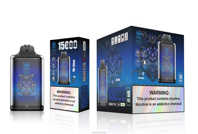 Vape Utan Nikotin - Bang Box s1-15000 bloss herr blå 2N2H0109