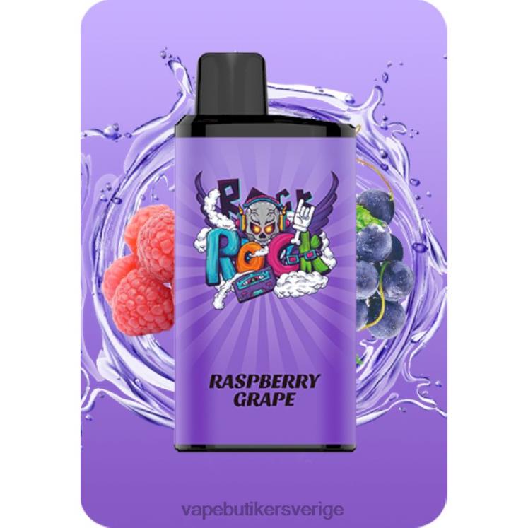 Vape Utan Nikotin - IGET Bar pro hallon druva B26629