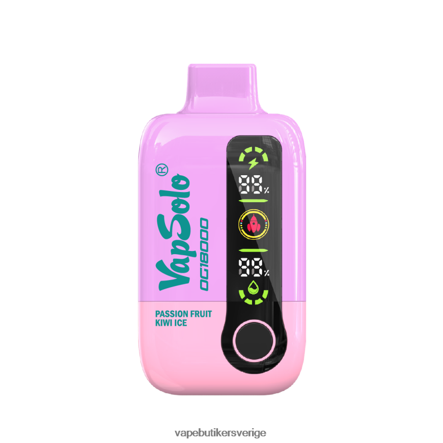 Vape Utan Nikotin - VapSolo dg18000 passionsfrukt kiwi is 66L6L64