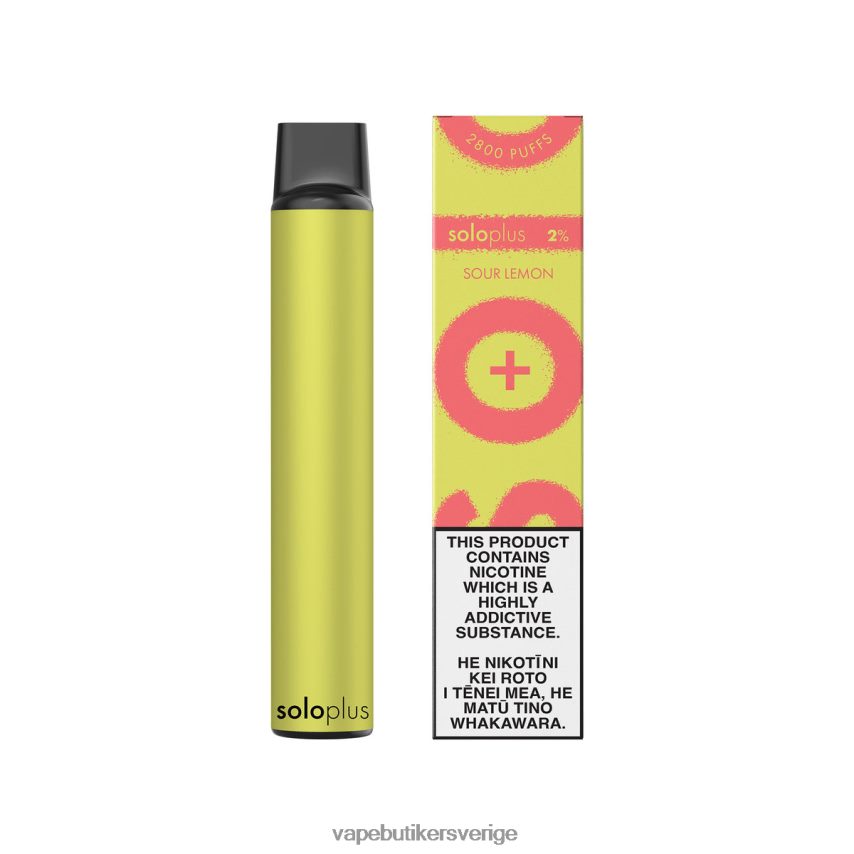 Vape Sverige - Solo Plus engångsvape syrlig citron DB20T436