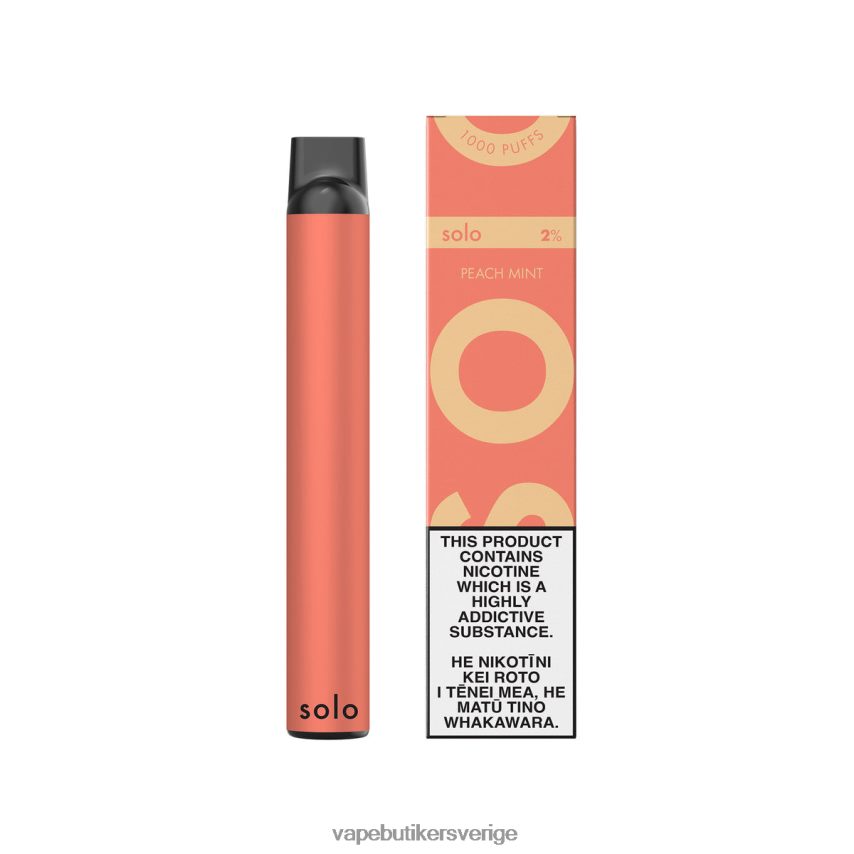 Vape Sverige - Solo engångsvape persika mynta DB20T46