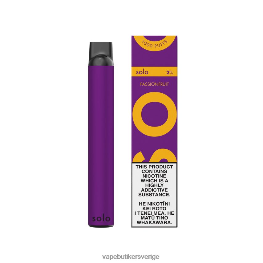 Vape Utan Nikotin - Solo engångsvape passionsfrukt DB20T414
