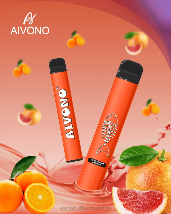 Vape Göteborg - Aivono AIM FISHBONE 600 grapefrukt apelsin B8B42280