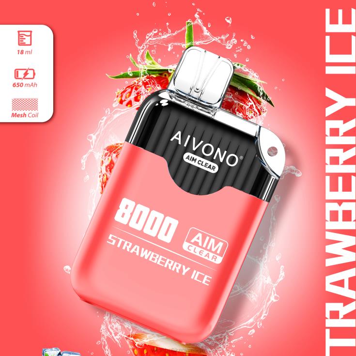 Vape Göteborg - Aivono AIM CLEAR 8000 jordgubbsis B8B42205