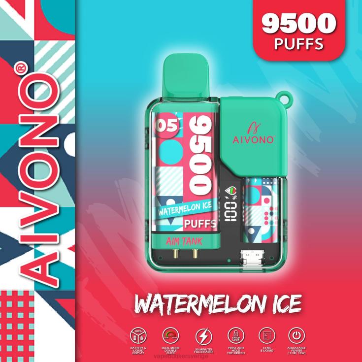 Vape Juice - Aivono AIM TANK 9500 vattenmelon is B8B4237