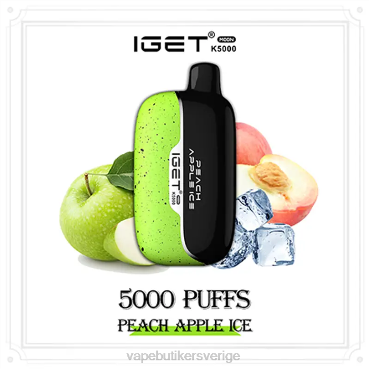Vape Juice - IGET Moon k5000 persika äppelis TZ667