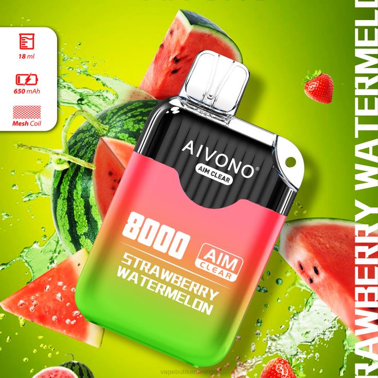 Vape Smaker - Aivono AIM CLEAR 8000 jordgubbsvattenmelon B8B42208