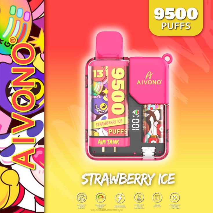 Vape Smaker - Aivono AIM TANK 9500 jordgubbsis B8B4238