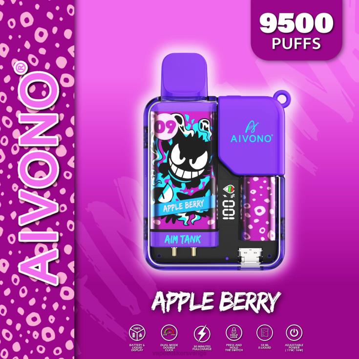 Vape Smaker - Aivono AIM TANK 9500 äppelbär B8B4243
