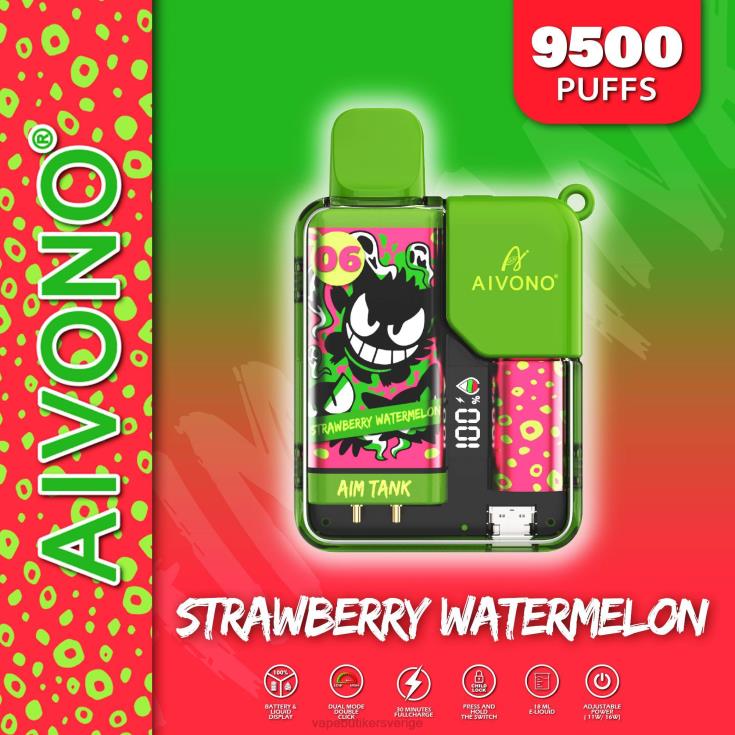 Vape Sverige - Aivono AIM TANK 9500 jordgubbsvattenmelon B8B4246
