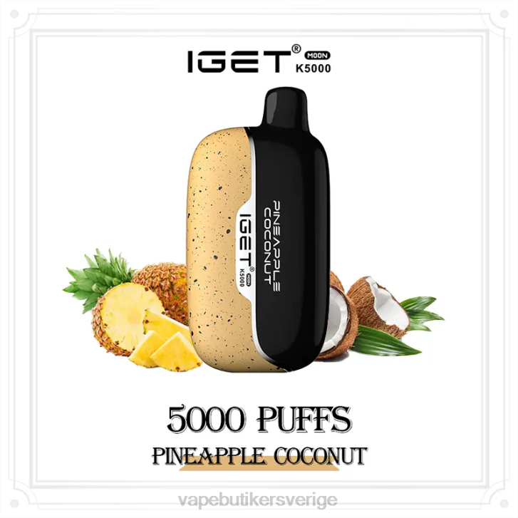 Vape Sverige - IGET Moon k5000 ananas kokos TZ6616