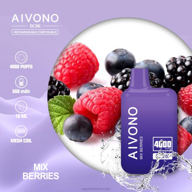 Vape Göteborg - Aivono AIM BOXX 4000 blanda bär B8B42215