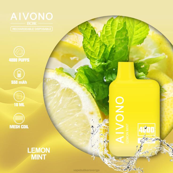 Vape Göteborg - Aivono AIM BOXX 4000 citronmynta B8B42230