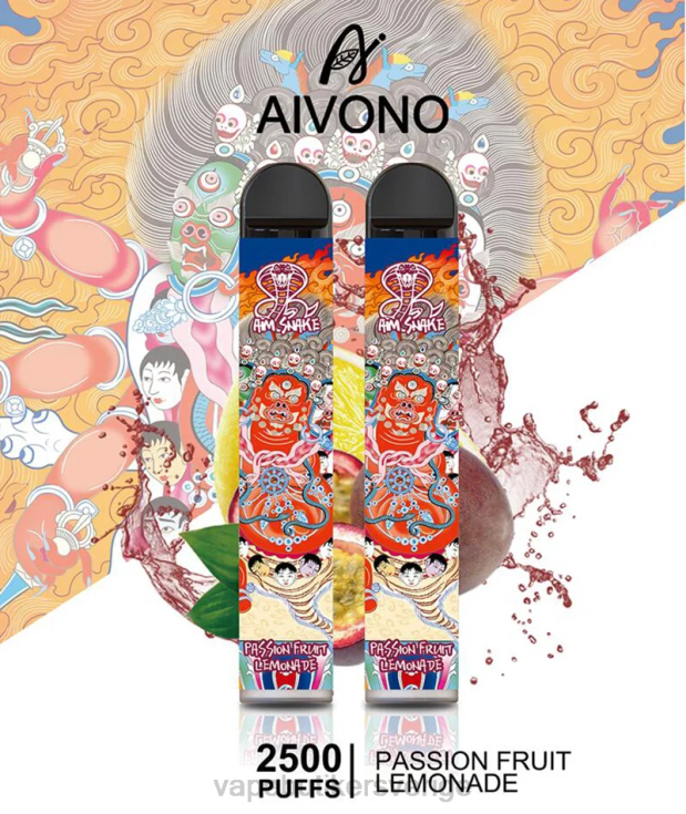 Vape Göteborg - Aivono AIM SNAKE 2500 passionsfrukt lemonad B8B42315
