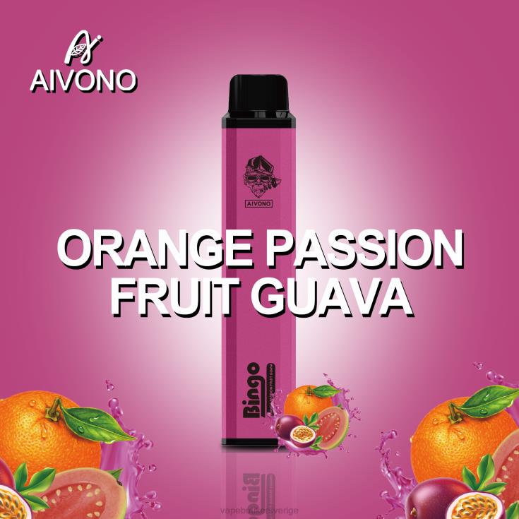 Vape Juice - Aivono AIM BINGO 4000 orange passionsfrukt guava B8B42132