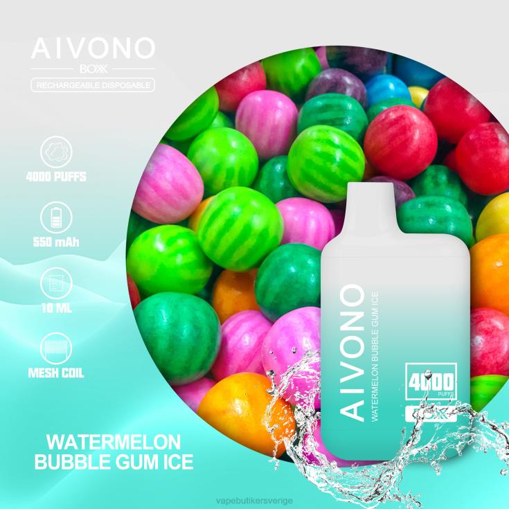 Vape Juice - Aivono AIM BOXX 4000 vattenmelon tuggummi is B8B42227